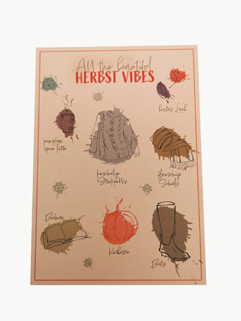 Herbst Vibes Postkarte
